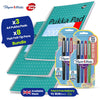 Paper Mate 8 Pack Flair Felt Tip Pens & Pukka Pad 3 Pack A4 Notebooks, 200 Pages for Office & School