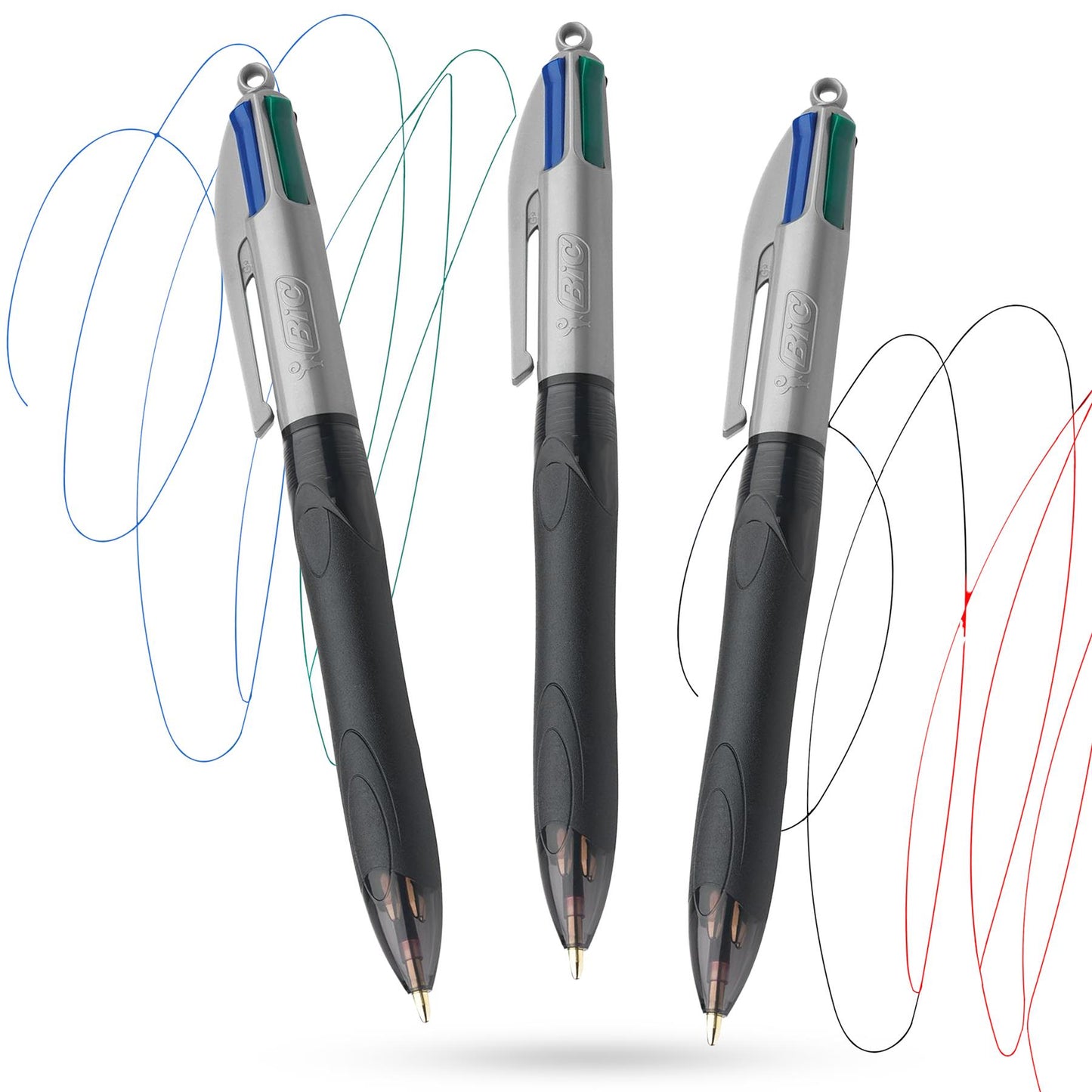 Bic 4-Colours Grip Pro Ballpoint - Single Pen