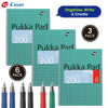 Pukka Pad 3x A4 Jotta Notebook & Pilot 6x G2 Assorted Pens Ideal for School and Office Use