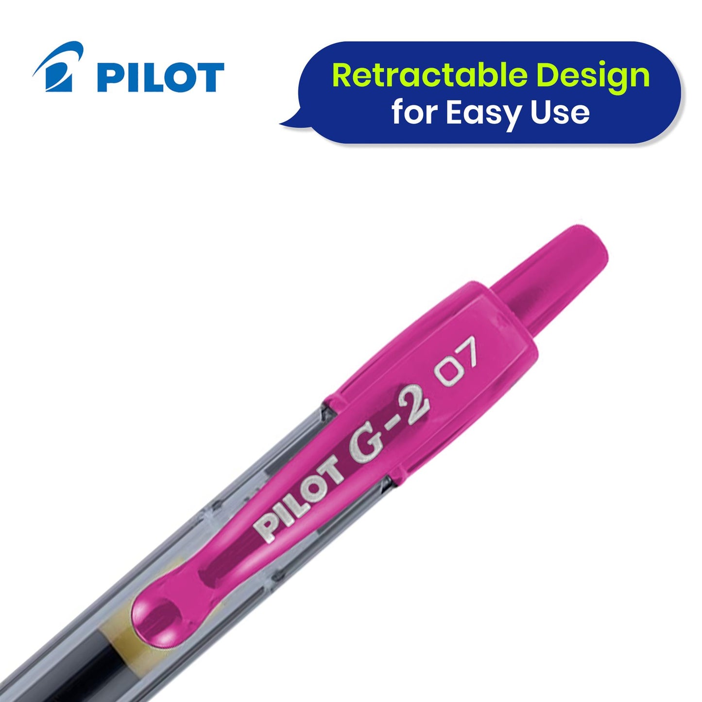 Get PILOT G2 Premium Black Gel Pens 8 Pack & Pink Fine Point Retractable Pens 3 Pack for School & Office