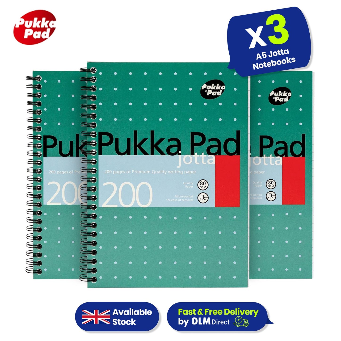 3x Pukka Jotta 200 Pages Colour & BIC Highlighter Grip 4 Pack & Paper Mate Flair 4 Pack & BIC 4-Colour Grip 3 Pack