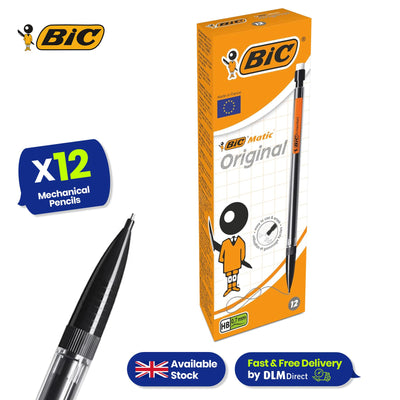 BIC 12x Matic Pencils & 4 Colours Pen with HB Lead & 6x 4 Colours Assorted Pens