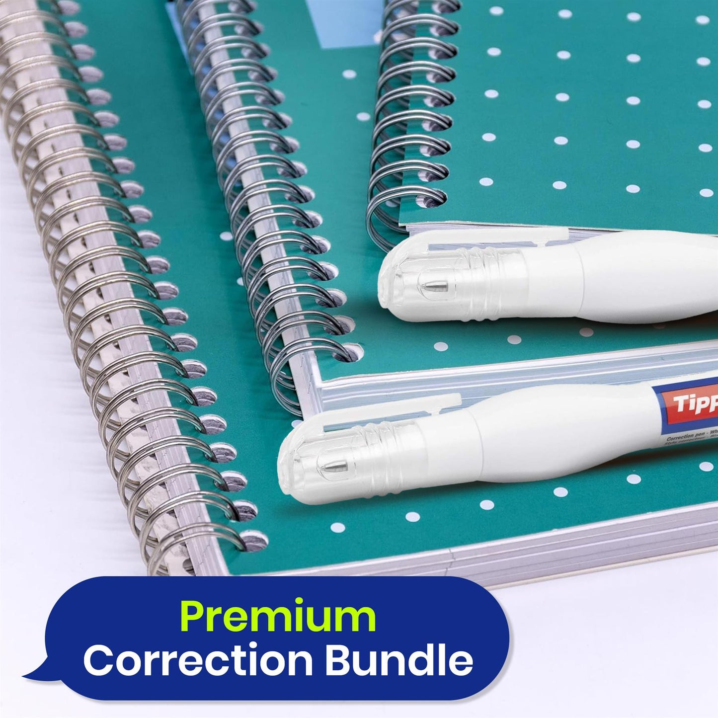 Pukka Pad 3x A4 Jotta Notebook & 3x TIPP-Ex Shake n Squeeze Correction Pens Ideal for School and Office Use