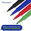 Paper Mate 8 Pack Flair Felt Tip Pens & Pukka Pad 3 Pack A4 Notebooks, 200 Pages for Office & School