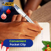 Bic 4 Colour Shine - Christmas Blister 1 Gold, 1 Silver, and 1 Red Pen