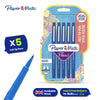 Papermate Flair Felt-Tip Pens Bundle, 4x Red, 4x Green, 5x Blue & 5x Black for Smooth & Vibrant Writing