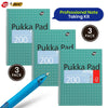 Pukka Pad 3x A4 Jotta Notebook & 3x BIC 4 Colours Ballpoint Pens1.0mm Medium Tip Ideal for School and Office Use