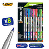 8x BIC Intensity Felt Tip Pens & 12x BIC Conte Colouring Pencils with My Message Dreamer Kit for School