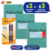 Pukka Pad 3x A4 Jotta Notebook & BIC Soft Feel Ballpoint Pens Pack of 3 Ideal for School and Office Use