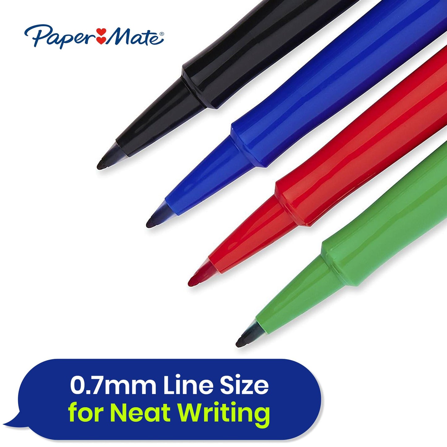 Pilot Frixion Clicker Erasable Pens 0.7mm 3 Pack, 7 Colours  BX V5 High Tech Rollerball Pen & 4 Pack Paper Mate Flair Pens