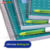 Pukka Pad 3x A4 Jotta Notebook & BIC 4 Colours Fluo Ballpoint Pen Ideal for School and Office Use