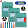 Pukka Pad 3x A4 Jotta Notebook & 7x Pilot BX V5 High Tech Rollerball Pen Ideal for School and Office Use